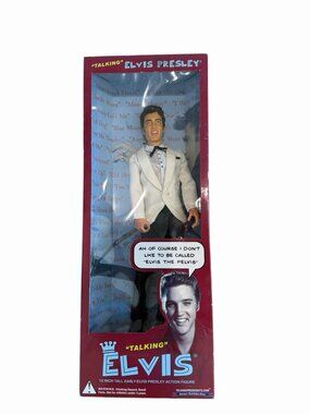 Vintage Elvis Presley Memorabilia Collectible Talking Doll In Box Sealed